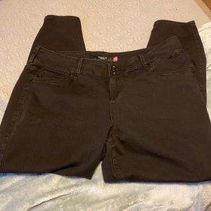 Plus size black jeans